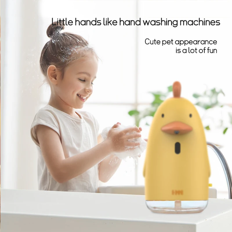 Soap Dispenser Automatic USB Charging Cute Cartoon Style Touchless Sensor Children Washing Hand Machine Soap Foam Dispenser