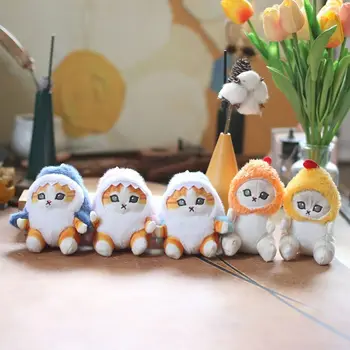 سلسلة مفاتيح قطيفة ناعمة على شكل قطة أرنب ، دمية كاواي ، قلادة حقيبة ، ألعاب حقيبة ظهر لطيفة ، حلقة مفاتيح ، هدايا لعبة من القطيفة 6