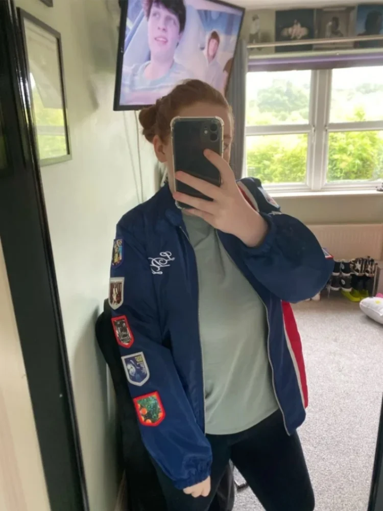 LDR Men's & Women's Navy Blue Commemorative Lana Racing Jacket Embroidery Patch Patch Del Racing Jacket Reys Clothing 2025 New 6