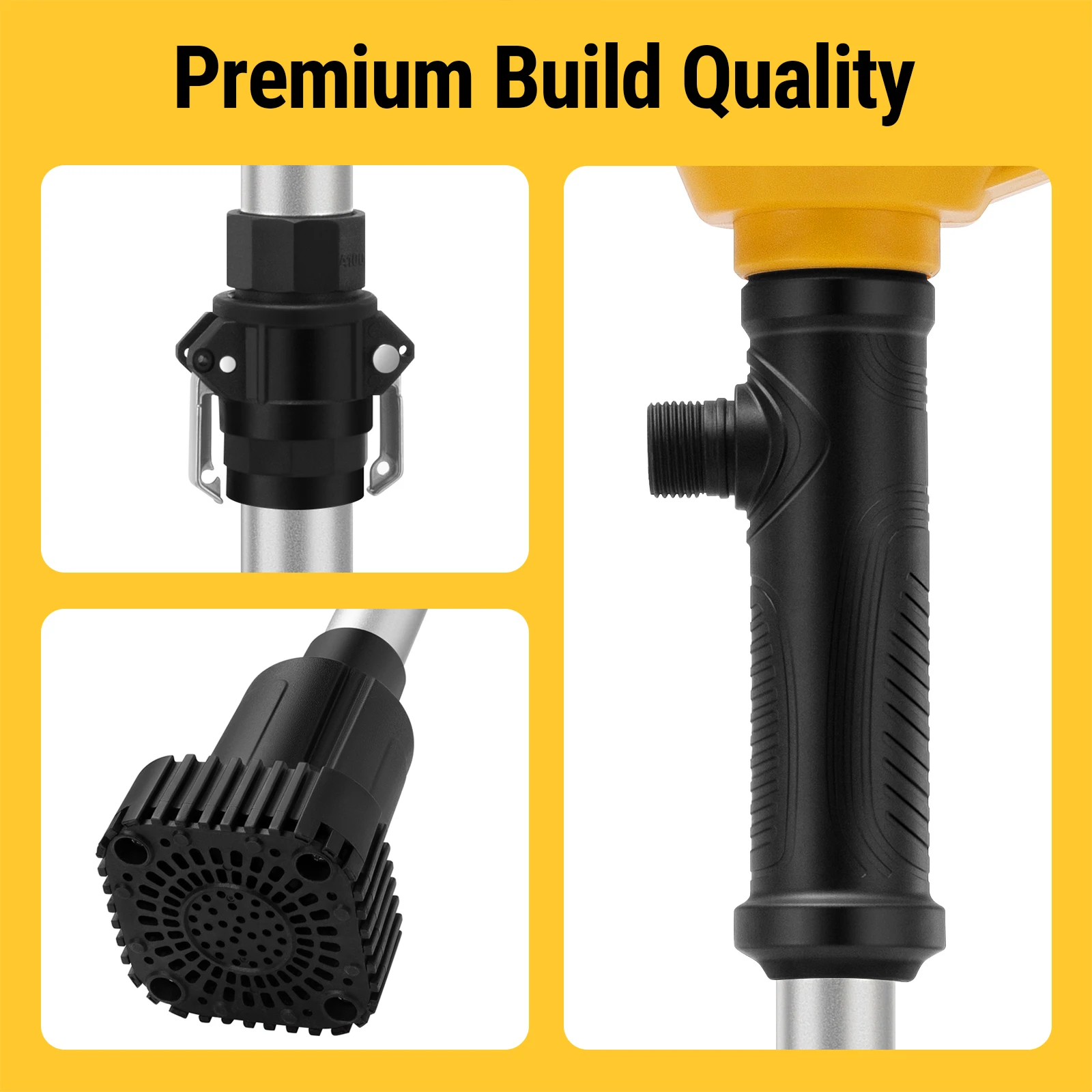 portable pump in garden setting