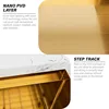 26 Inch Kitchen Sink, 26x18 Inch Single Bowl Undermount Sink with Single Track, 16 Gauge Gold Stainless Steel Workstation Sink 3