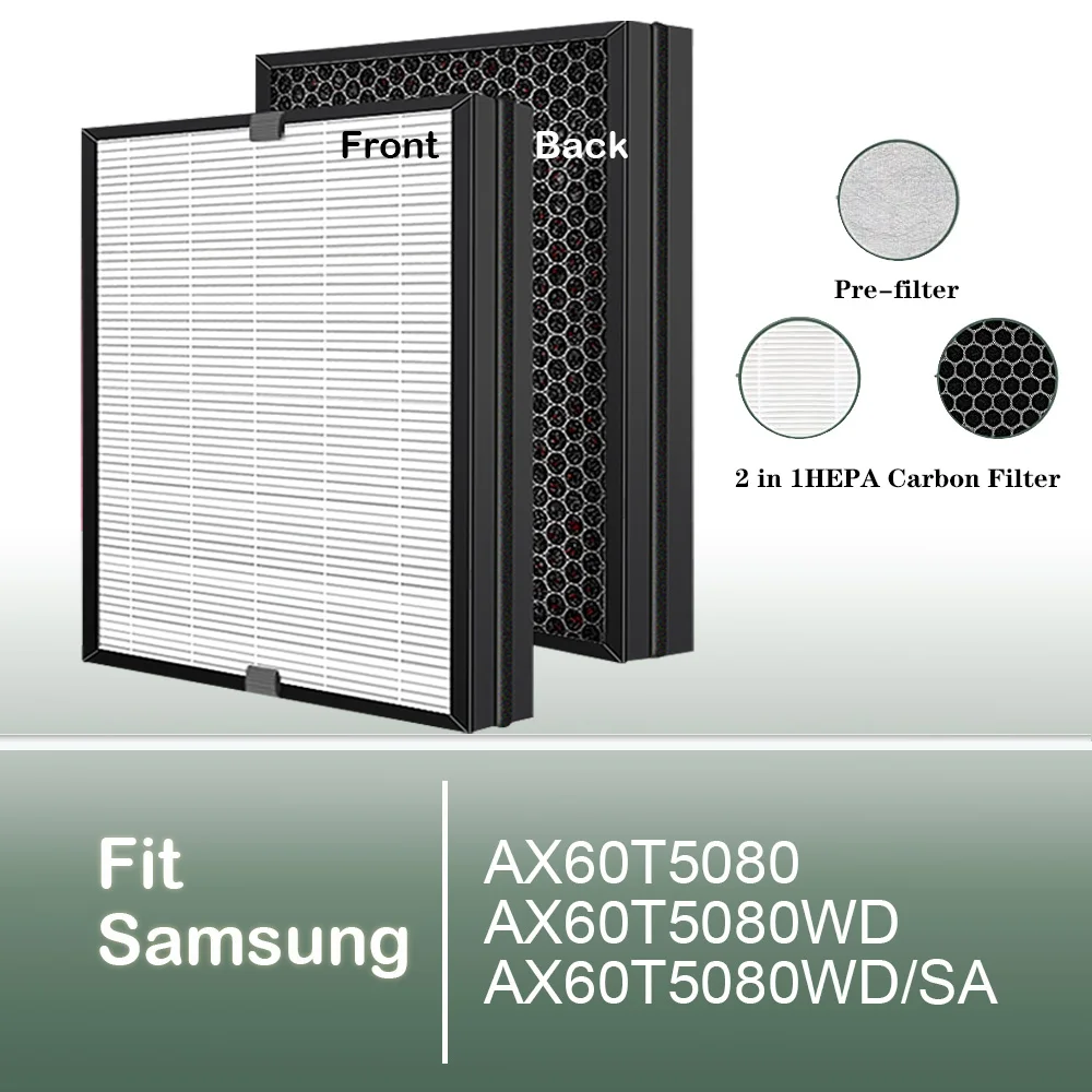 삼성 공기청정기 교체용 헤파 카본 필터, AX60T5080, AX60T5080WD, AX60T5080WD, SA Best Top5 삼성 공기청정기 교체용 헤파 카본 필터, AX60T5080, AX60T5080WD, AX60T5080WD, SA Best Top5