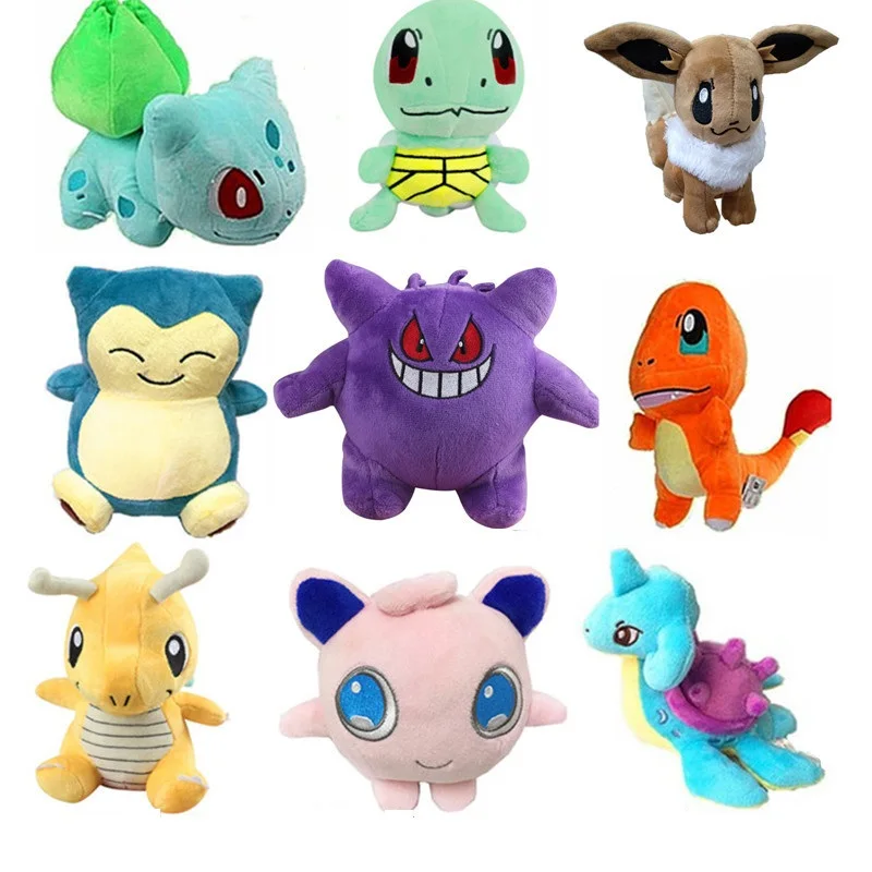 

15cm Cartoon Pokemon Plush Toy Doll For Girl Gift Peluche Takara Tomy Original Pikachu Anime Plush Toy Animal Christmas Gift