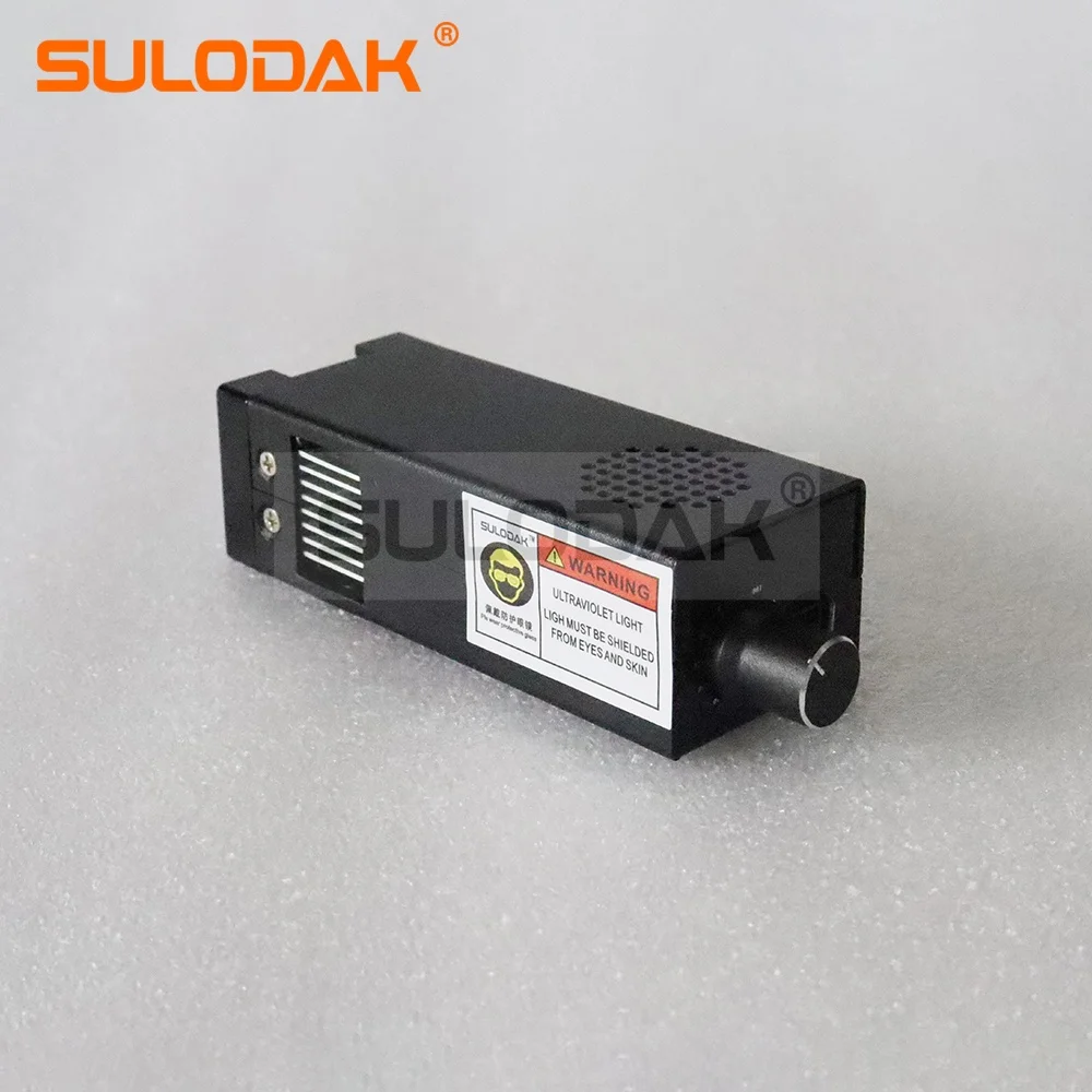 소형 UV LED 경화램프 15*15 영역 건식 바니쉬 잉크 395nm 35w 팬냉각 UV 평판 프린터 LED 조명 8-10W/cm^2 UV LED 램프