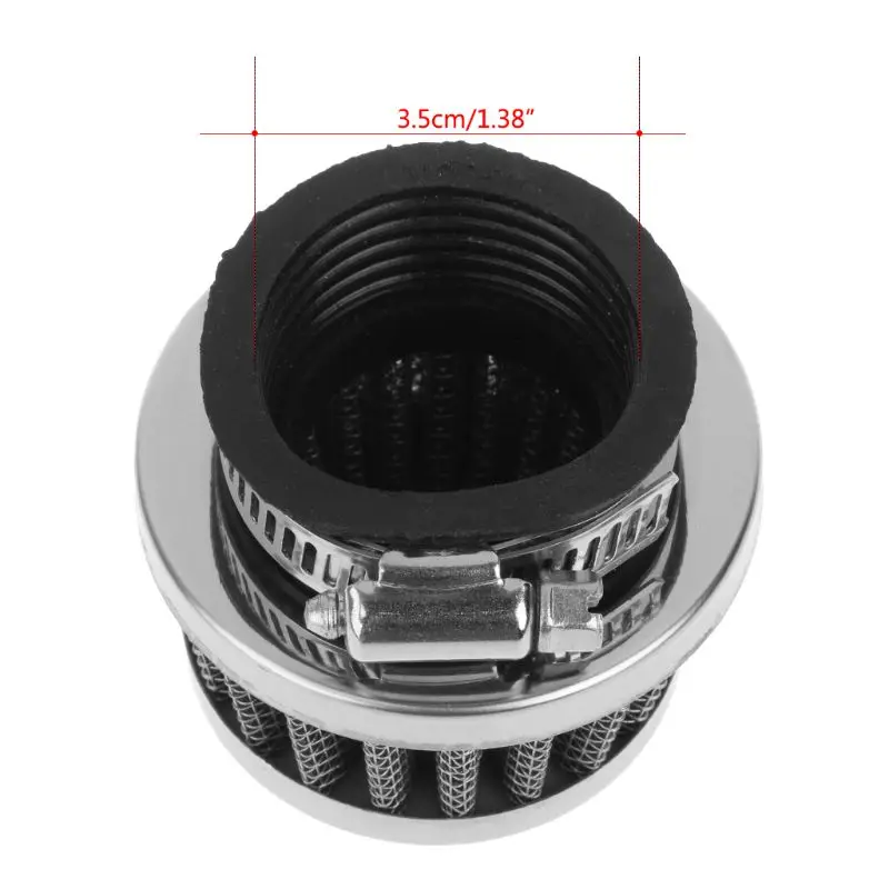 범용 오토바이 에어 필터 35mm, 50cc 110cc ATV 스쿠터 피트 자전거 고성능 호흡 카트