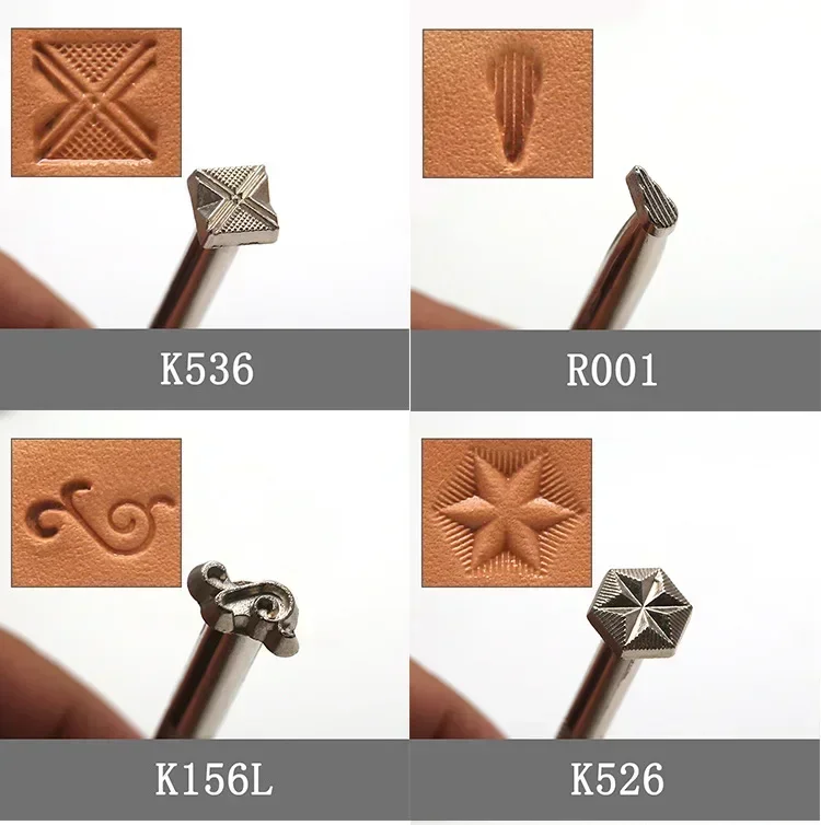 Leather Stamping Kit Metal Punch Tool Stamp Wax Leather Craft Punch Stamps 1Pcs