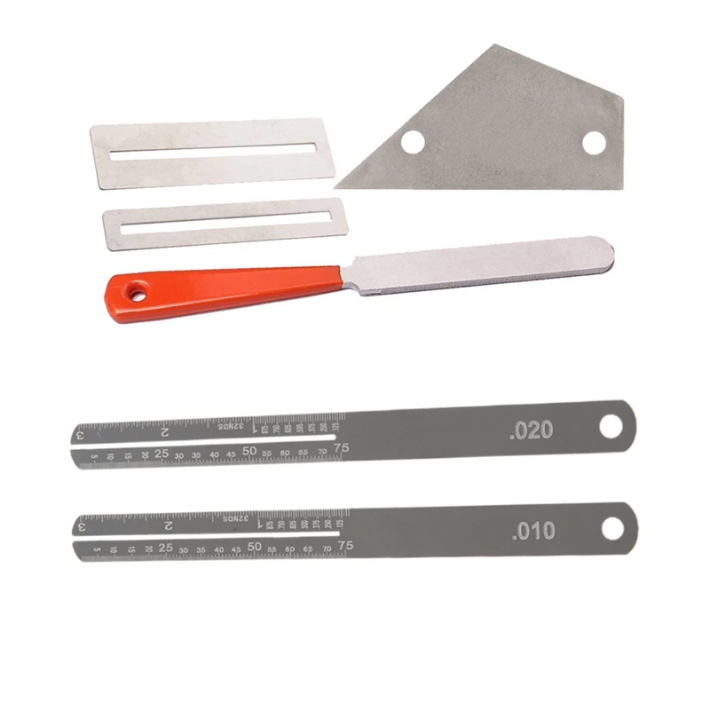 Chitarra Fret File + Fret Rocker Level + Protezione Tastiera E Chitarra Fret Puller Tastiera Tastiera Piastra In Acciaio