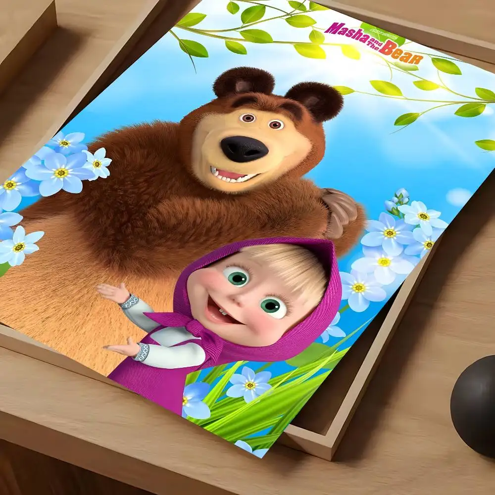 Cartoon M-Mascha und der B-Bär Poster, wasserdicht, Vintage-Filmposter, hochwertiger Wandkunstdruck für Raumdekoration, Geschenk – Detail 14
