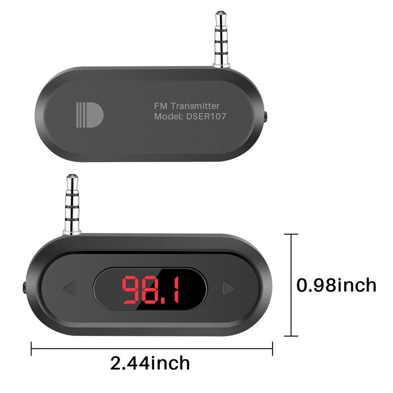 Universal FM Transmitter Wireless Audio Adapter 3.5Mm Jack Xiaomi Iphone IOS Android Car Speaker