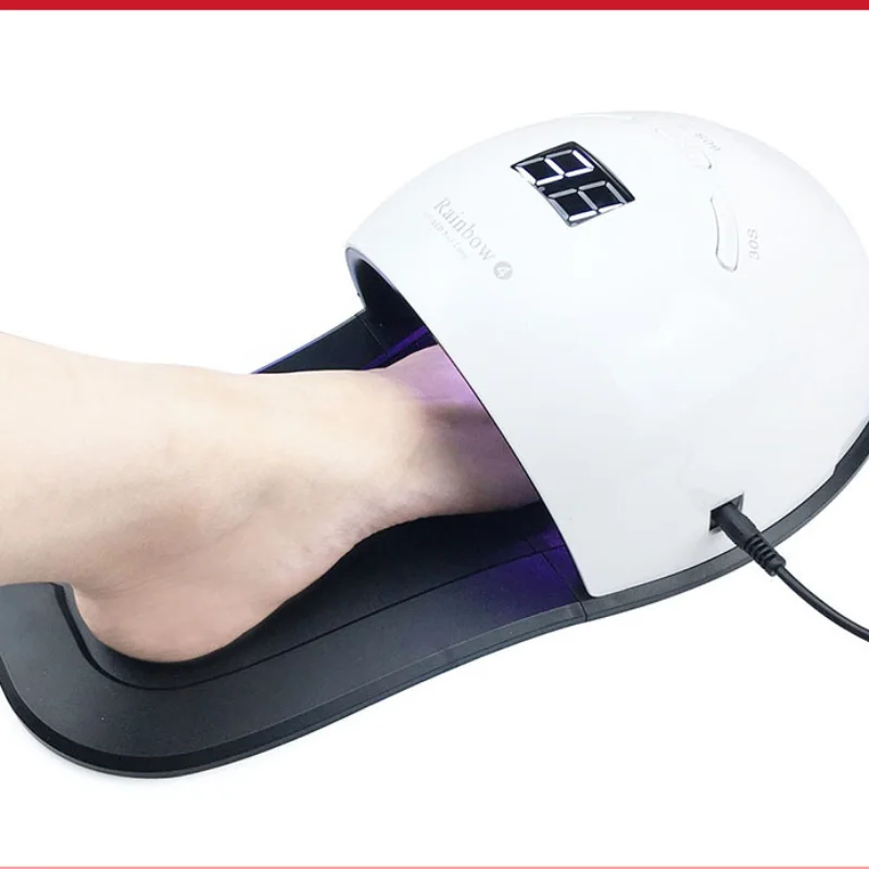

Nail Dryer 48W UV Lamp Rainbow4 Led Lamp For Gel Varnish Drying With 30 LEDs Fast Dry With Feet Bottom Lamp For Manicure