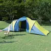 Tenda da Campeggio per 6 Persone Blu e Giallo Outdoor Multi-Party Camping Tent 1