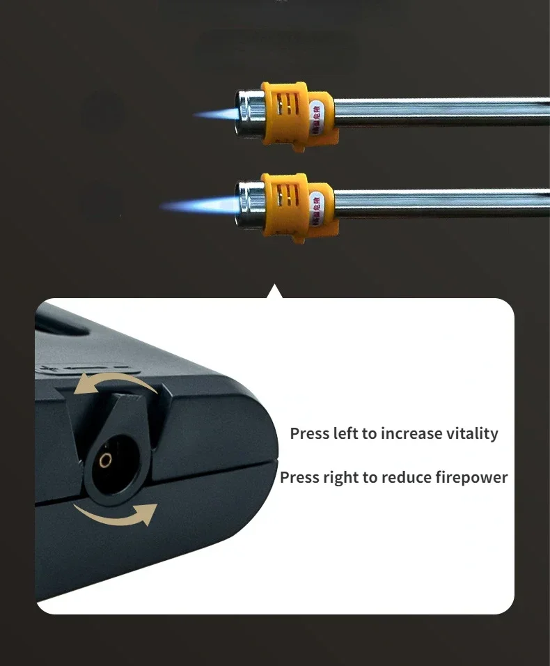 Description Picture 6 of itemOutdoor Camping Spray Gun Lighter Creative Telescopic Pole Ignition Blue Flame Windproof Lighter Can Be Used in The Kitchen