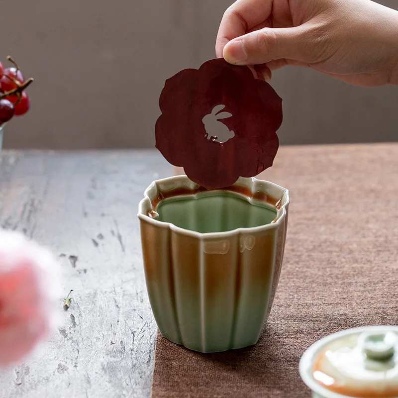 

Мойка для чая Celadon Jianshui, Китайская керамика, Год Кролика, чайный набор кунг-фу, банка для остатков чая, чайные аксессуары