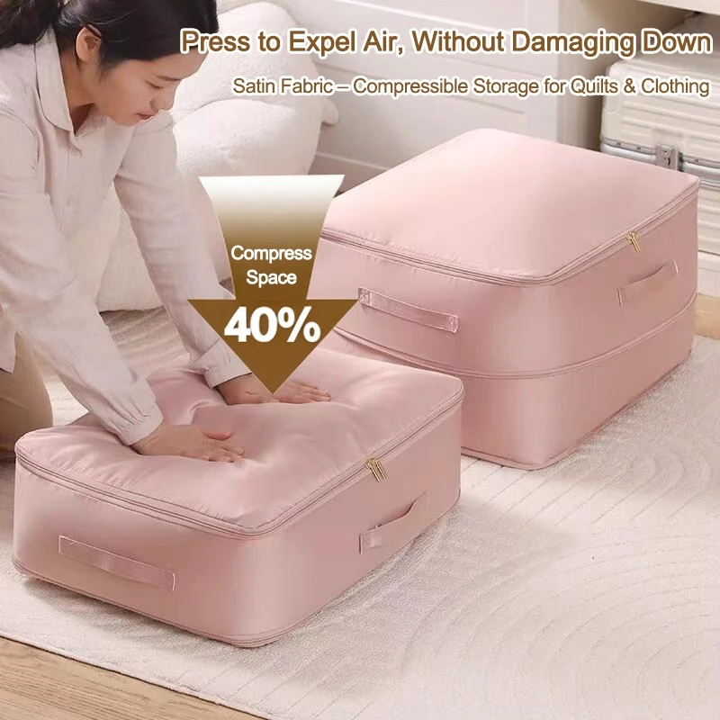 Couette sac de rangement Non-tissé organisateur grande capacité placard organisa