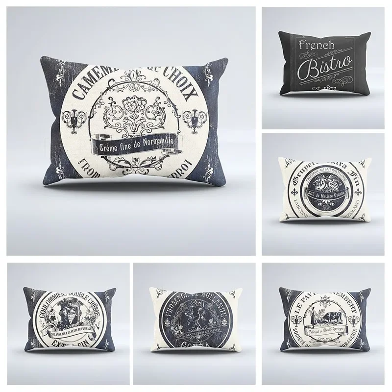 

Vintage style pillowcase sofa cushion cover country style animal decoration pillowcase throw pillowcase customizable 30x50 40x60