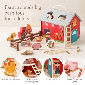 Animals Farm Blocks - Wooden Toy 4