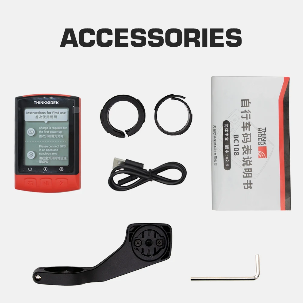 Thinkrider-computador para bicicleta, computador com gps