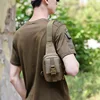 Tactical Chest Bag Trekking Pack EDC Sports Bag Shoulder Bag Crossbody Pack Assault Pouch for Hiking Cycling Campinga 6