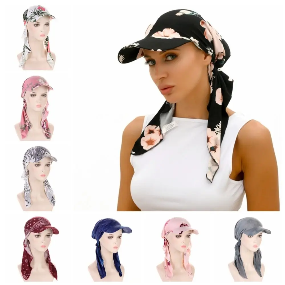 

Breathable Long Tail Pirate Hat Solid Color Dustproof Hip Hop Headband Hat Multifunctional Quick Dry Banded Headscarf Hat