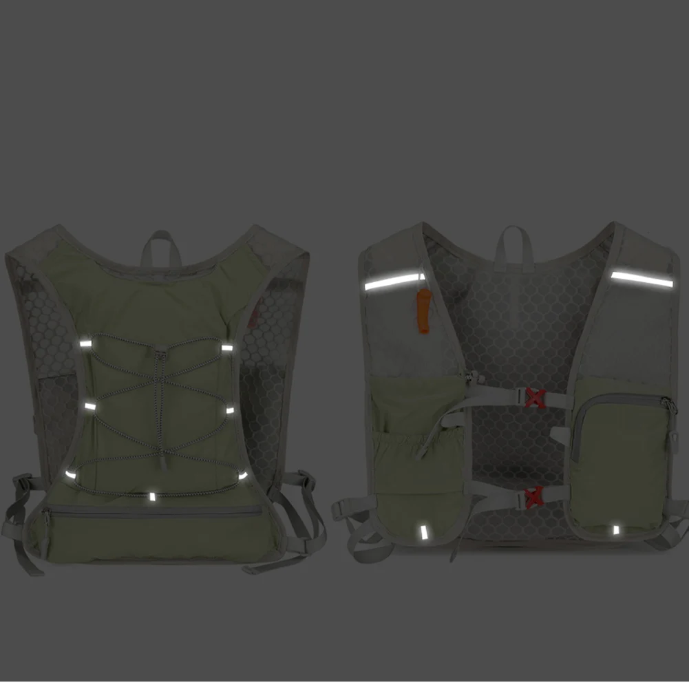 Cycling Backpack Wear Resist Ultralight Storage Knapsack Breathable Hiking Nylon Pouch Marathon Cross-Country Running Backpack