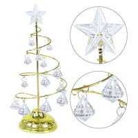 Crystal Light choinka gwiazda bajkowe oświetlenie LED uzwojenie drzewo ozdoby stołowe dom salon zaopatrzenie firm festiwal prezent 5