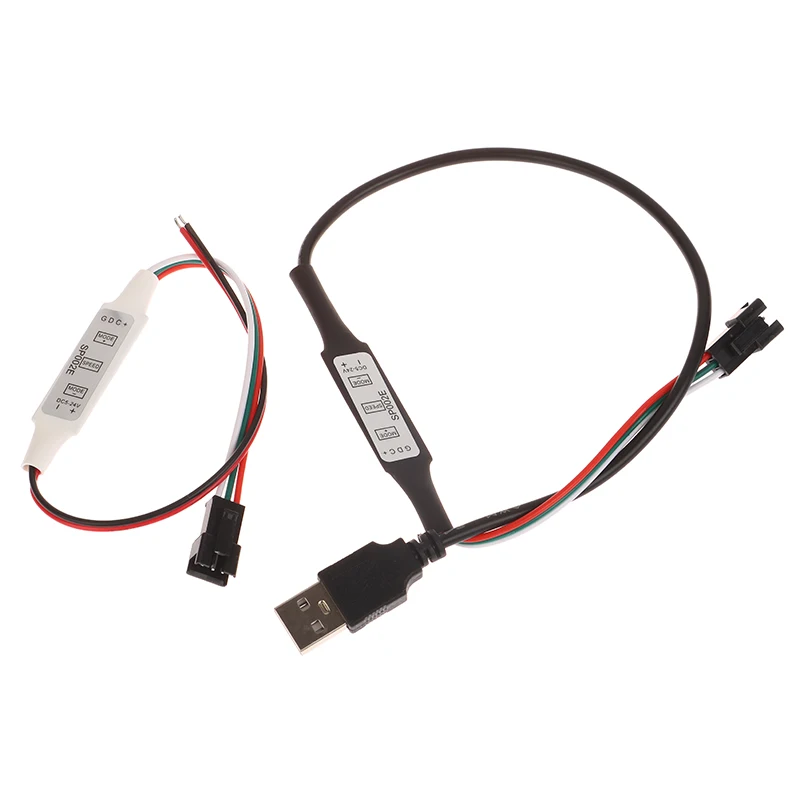 픽셀 LED 스트립 조명용 미니 컨트롤러, USB 3 키, WS2812, WS2811, SP621E, 음악 블루투스 앱 DC5V-24V