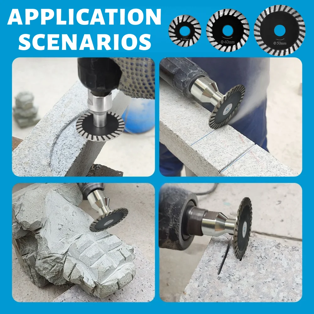 Diamond Cutting Disc for Glass, Jade, Crystal, Tile, and Marble with M14 Flange - Enhanced Engraving Mini Saw Blade