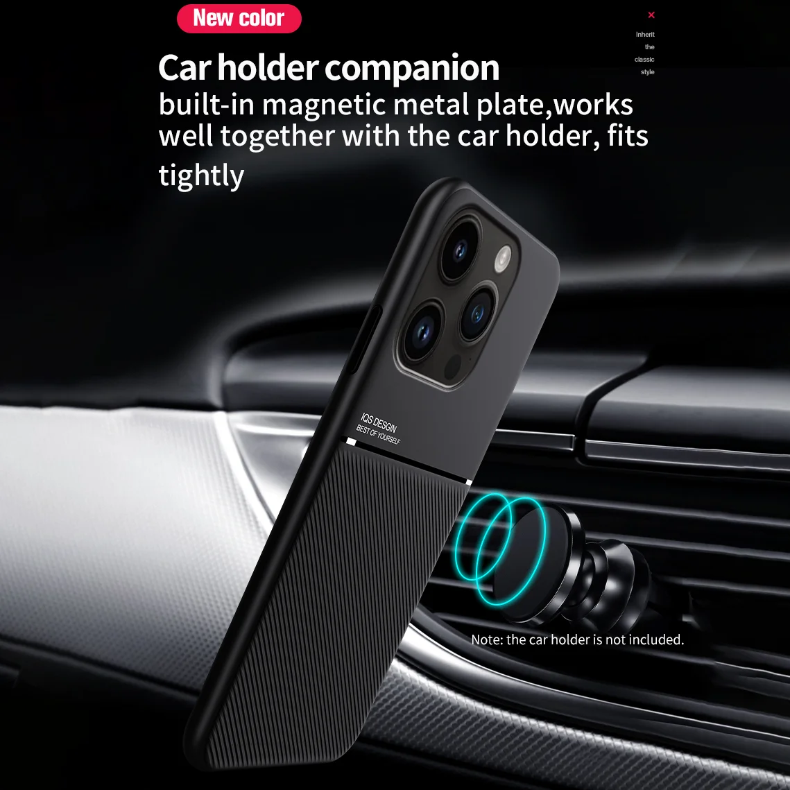 Sleek Matte Leather Magnetic Shockproof Phone Case Cover