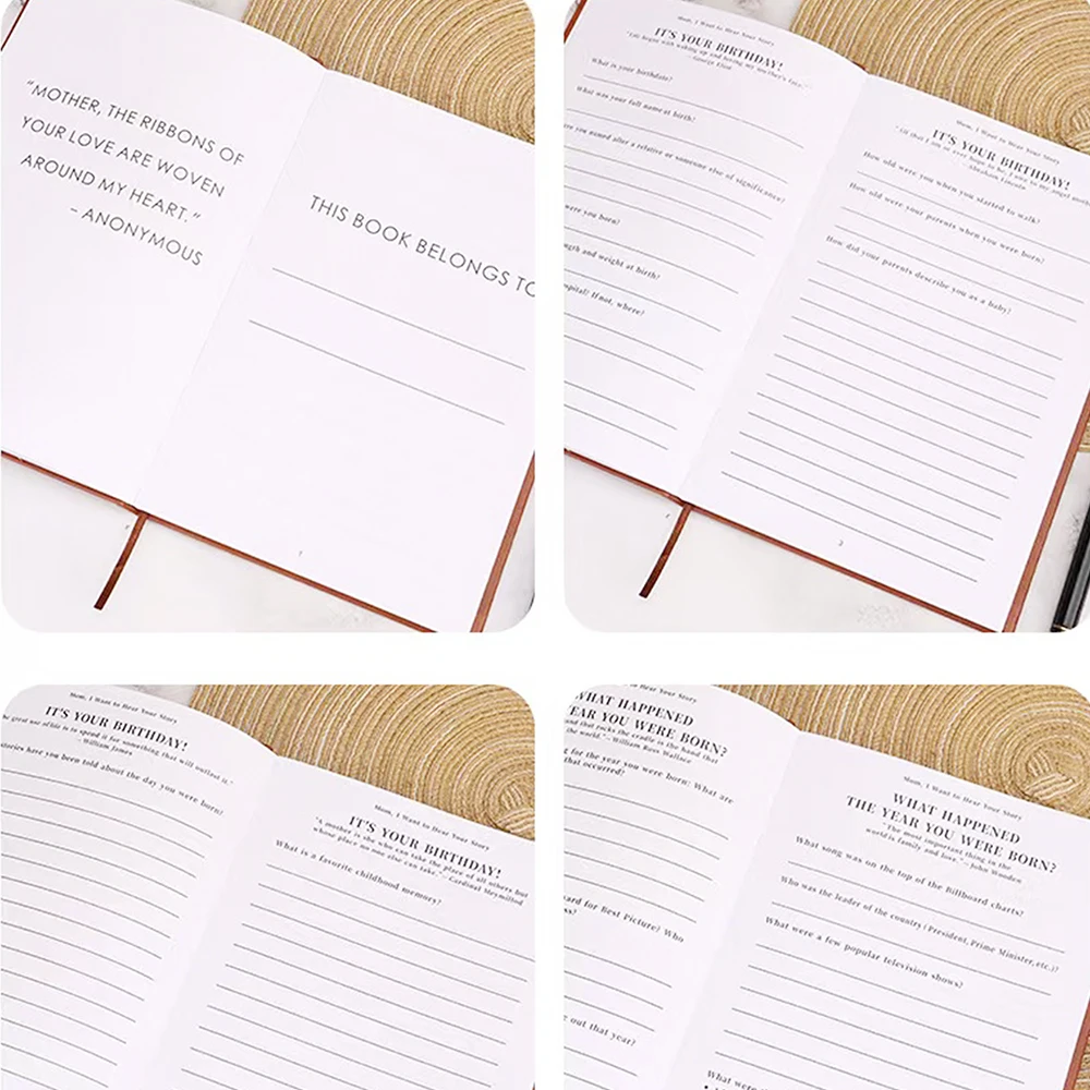 Portable Notebook Dad/Mom I Want To Hear Your Story Journal A Father's Guided Journal Multipurpose Journal Books School Parents 6
