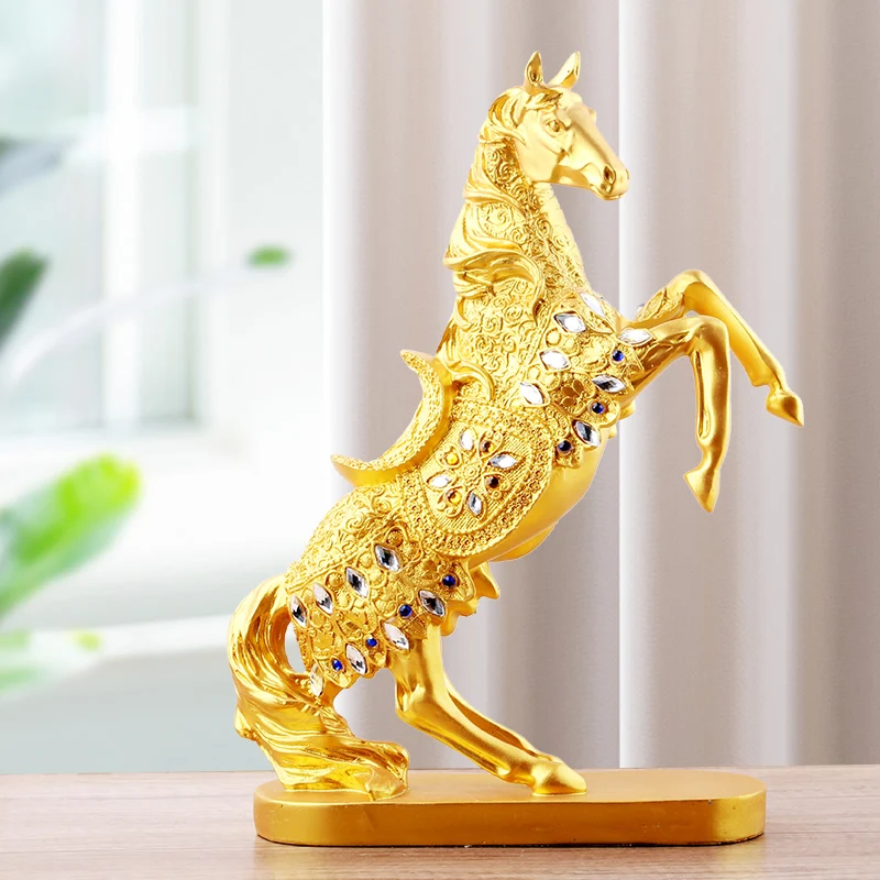 

Wine Cabinet Decorations Horse Accessories Home Living Room Lucky Light Luxury Knick-knacks Room Decor Crafts Horse To Success