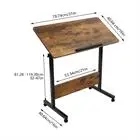Adjustable Height Standing Desk, Portable Laptop Desk, Rolling Computer Stand with Adjustable Height 2