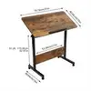 Adjustable Height Standing Desk, Portable Laptop Desk, Rolling Computer Stand with Adjustable Height 2