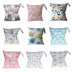 1 Piece Diaper Storage for Newborn Cute Cartoon Cat Unicorn Baby Diaper Bag for Boy Girl Portable Washable Nappy Storage Bag
