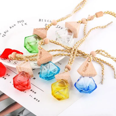 

10/30/50pcs New Beautiful Air Freshener Car Perfume Hanging Printed Fragrance Diffuser Bottle