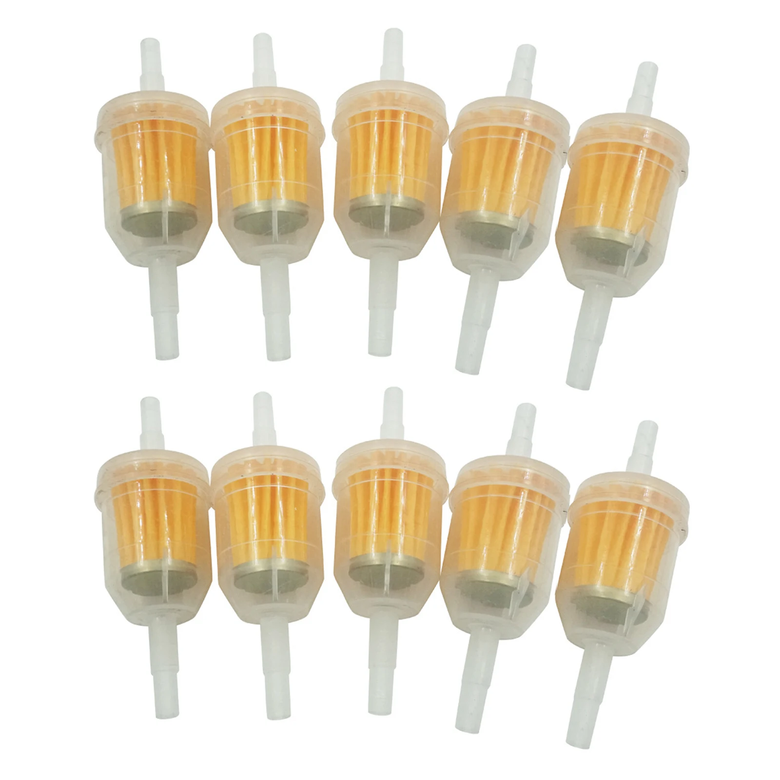 Fuel Filter 10pcs Universal Inline Gas/Fuel Filter 6MM-8MM 1/4