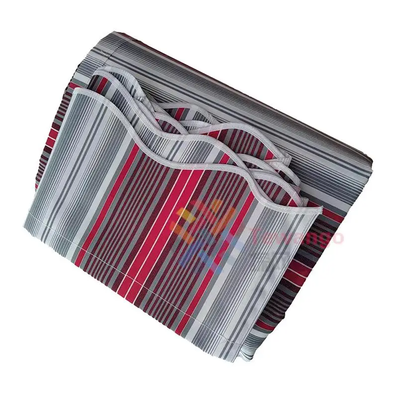Fashion Stripes Size Replacement Fabric Heavy Duty Foldable Telescopic Canopy Outdoor Patio UV Block Shade Cloth