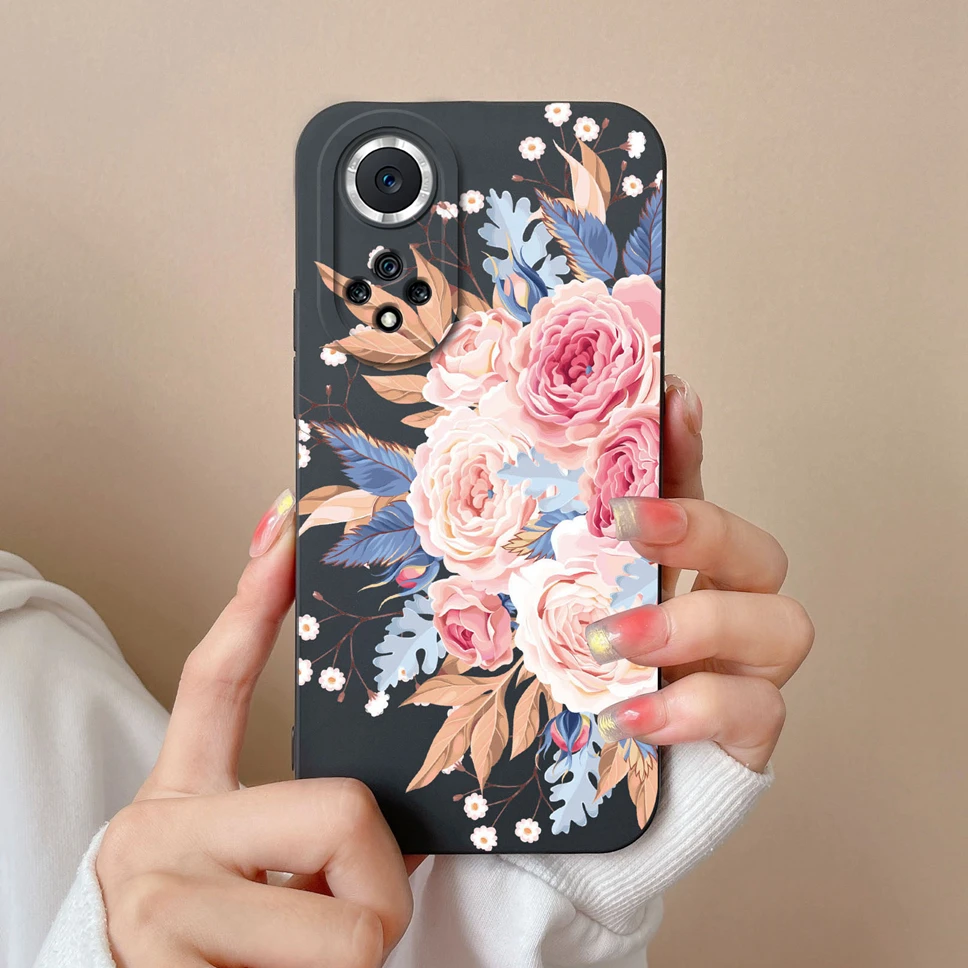 Liquid Silicone Patterned Back Cover Phone Case - Stylish & Protective