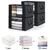 Visible Large Capacity Storage Box Portable Household Clothes Organizer With Handles Foldable Dustproof Quilt Zipper Container 1