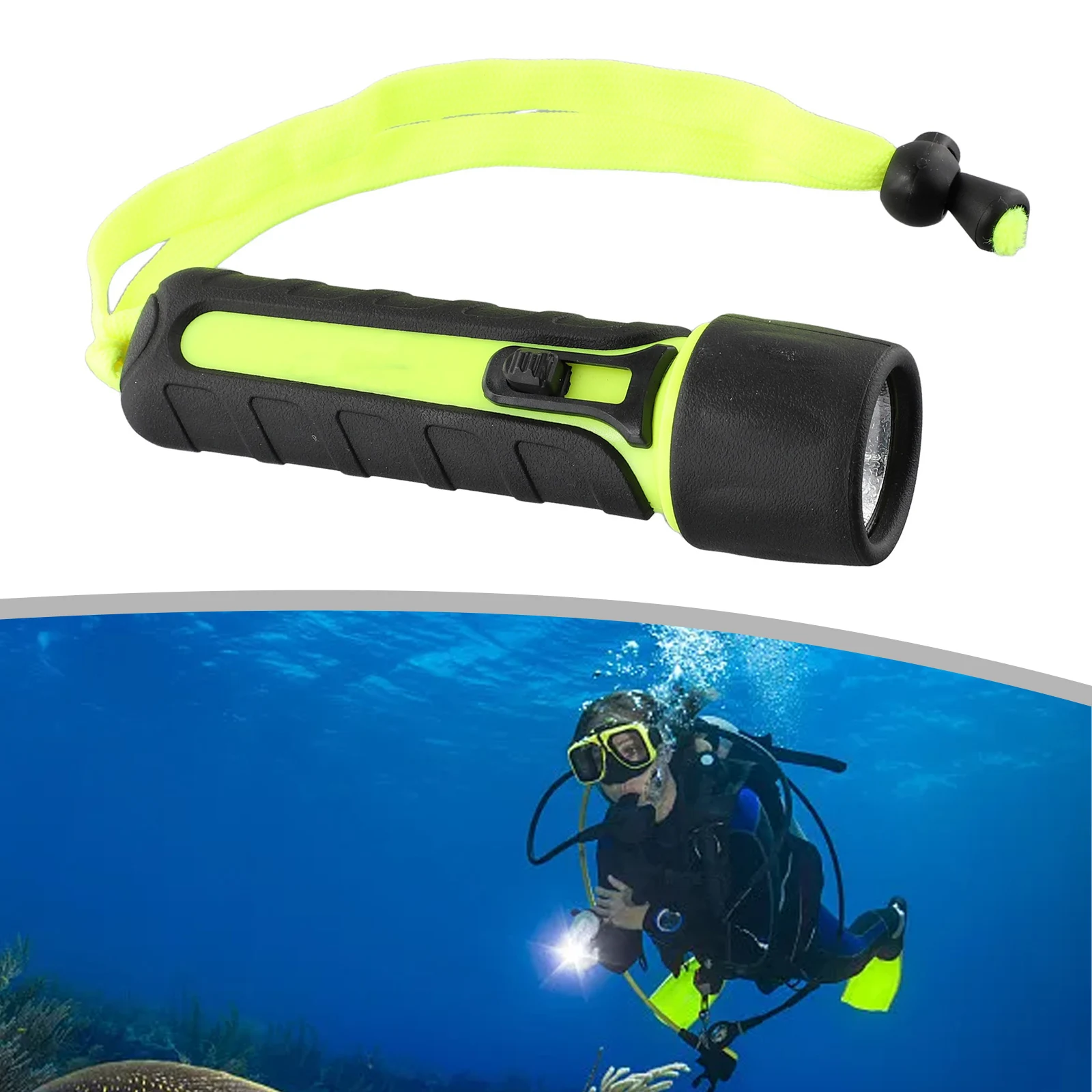 

1pc LED Diving Light Waterproof 8000LM LED Scuba Diving Flashlight Underwater Torch Light Lamp 50M For Diving Outdoor Camping