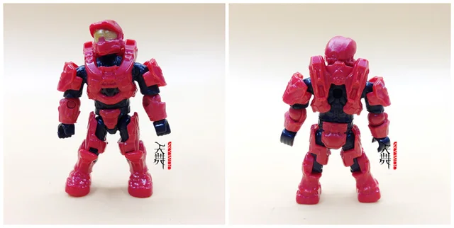 Mini Mega Blocks Construx Infinite Halo Master Chief Spartan Building Blocks Decoration Collection Model Anime Toy Action Figure 3