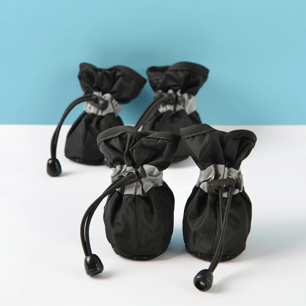 Title 5, 4 Pcs Waterproof Dog Shoes For Small Dogs Chihu...