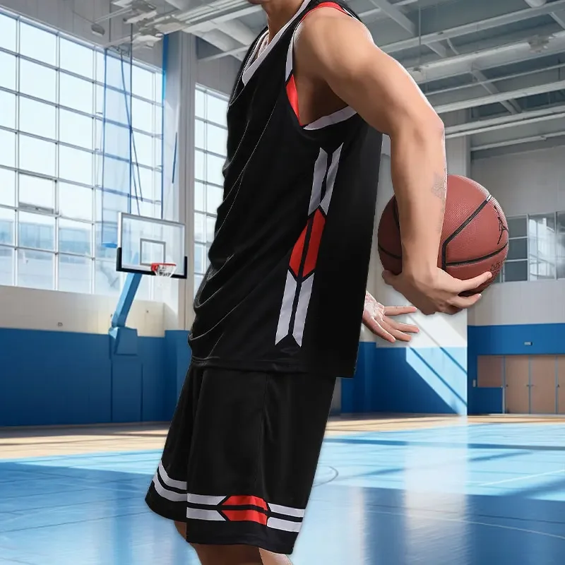 2pcs Set Men's T-shirt+Shorts Basketball Football Short Sleeve Tee Running Sports Clothes Fitness Tracksuits Athletics Plus Size men sports suit basketball training clothes