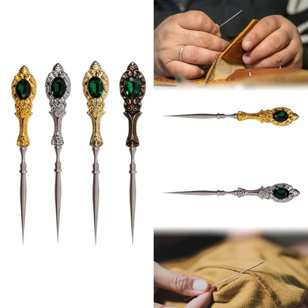Metal Sewing Awl Needlework Accessories for DIY Craft Leather