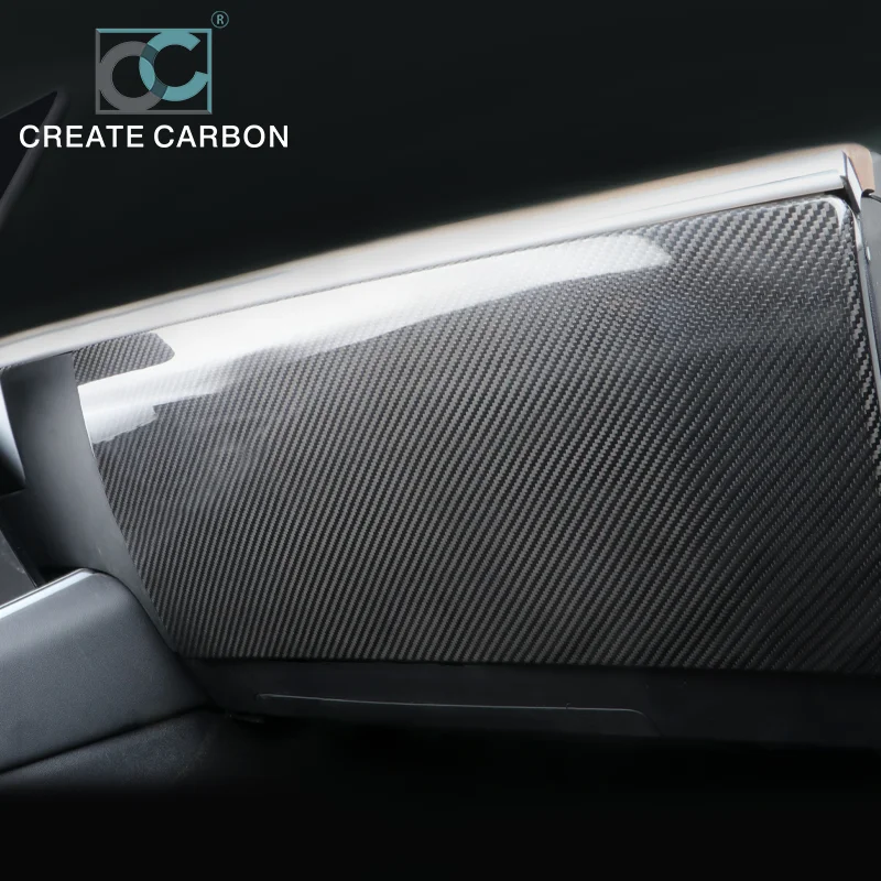 For Tesla Model 3 Y (Left hand Drive) Interior Accessories Real Carbon