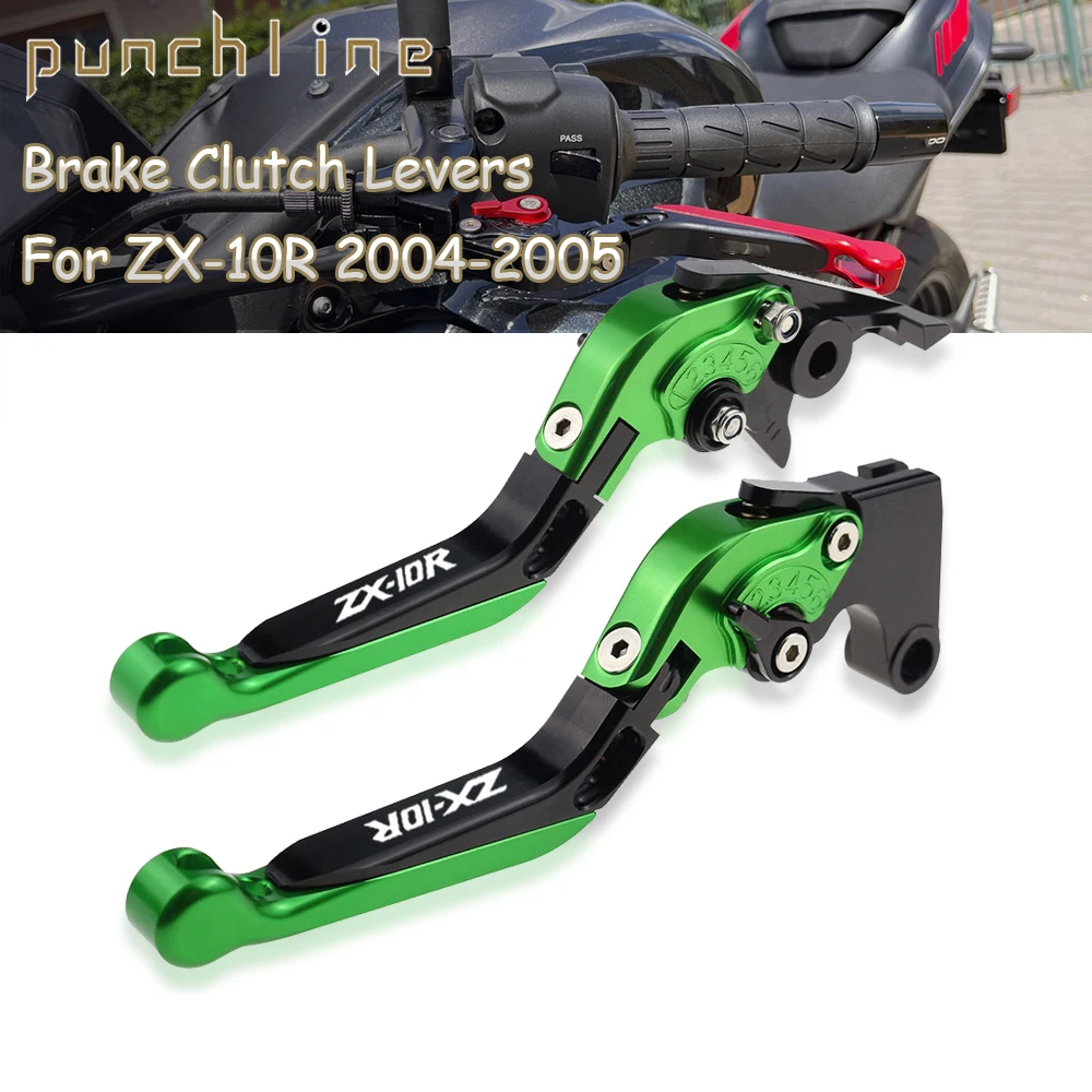 

Fit ZX-10R 2004-2005 Clutch Levers For ZX10R ZX 10 R 10R Folding Extendable Brake Handles