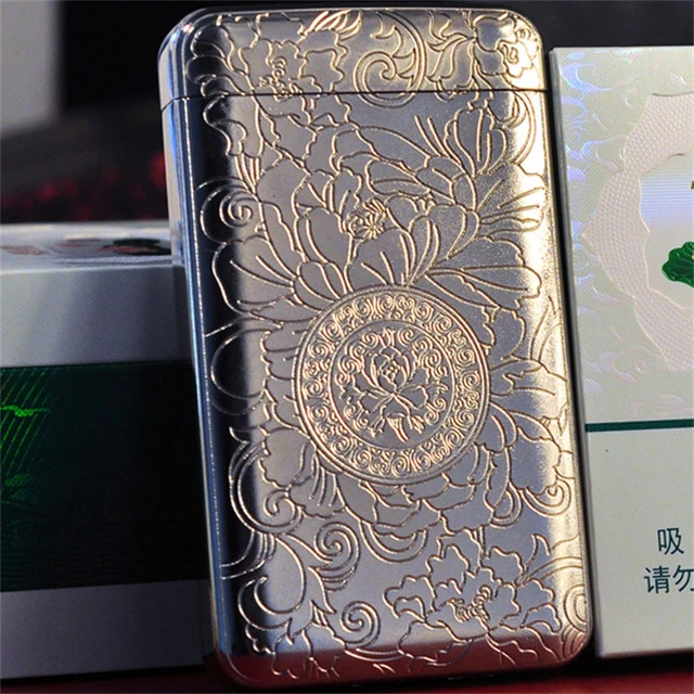 Vintage Slim Cigarette Case Holds 20 Cigarettes Exquisite Flower