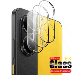 Clear 3D Curved Camera Protectors with Tempered Glass for Xiaomi X7 Pro 5G (Transparent-3PCS)