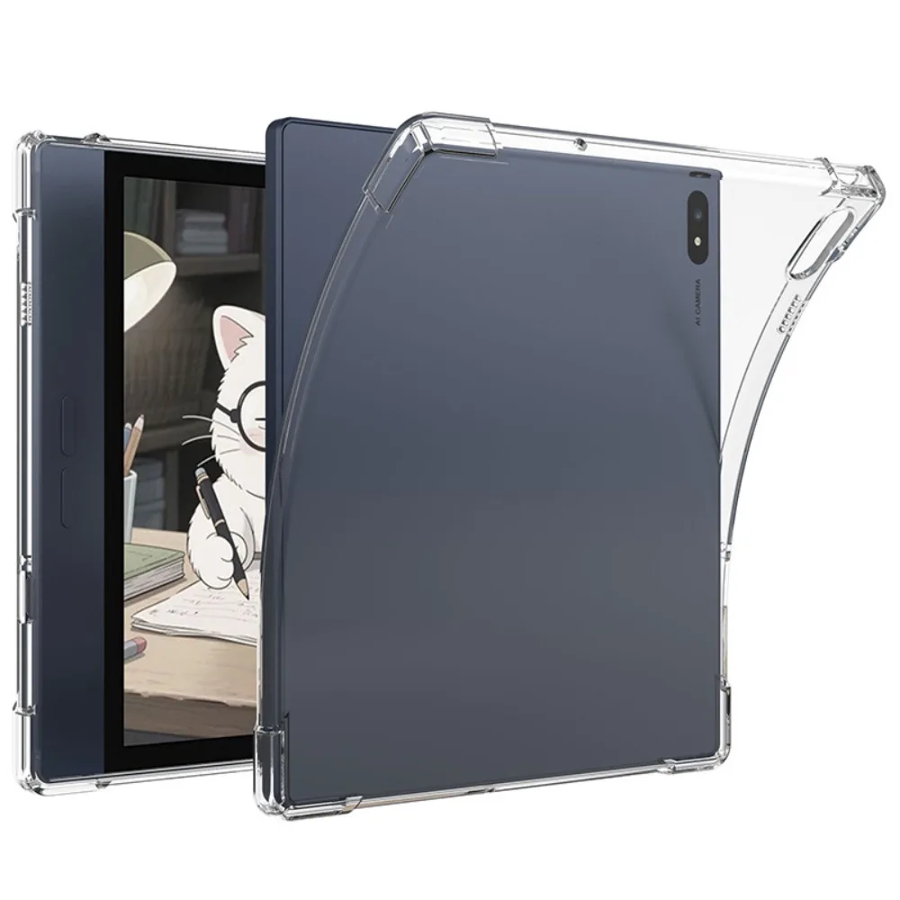 Ultra-Thin Transparent Shockproof TPU Tablet Case with Pen Slot