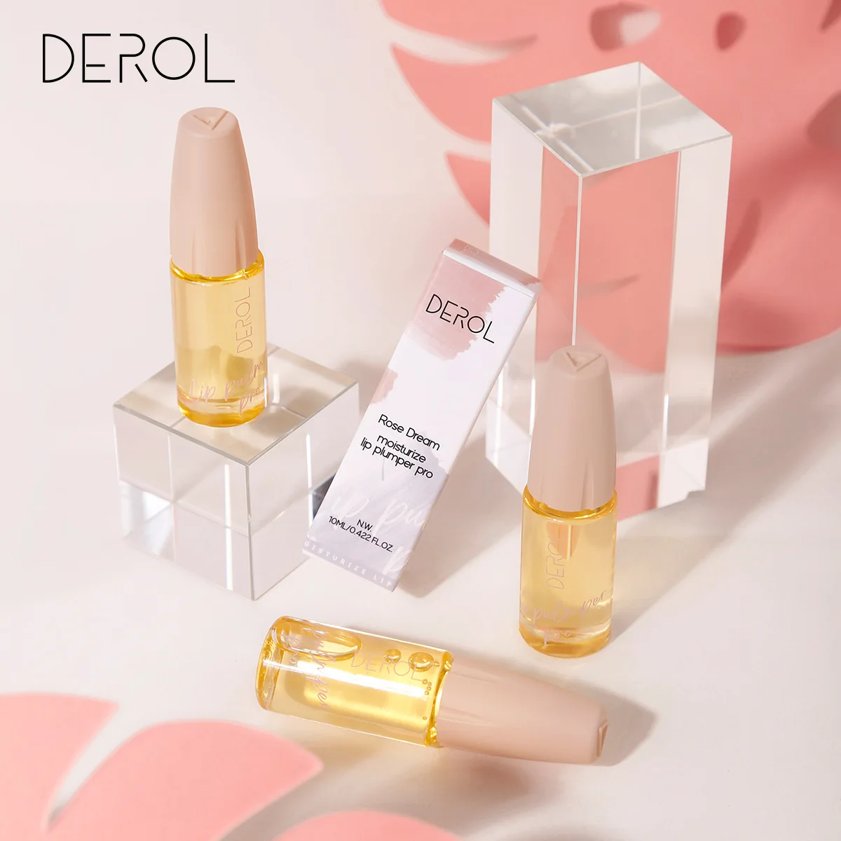 DEROL Ginger Extract Peppermint Lip Plumper Day Night Repair Moisturizing Long-lasting Lip Pack Lip Purple Special Effect Makeup 4
