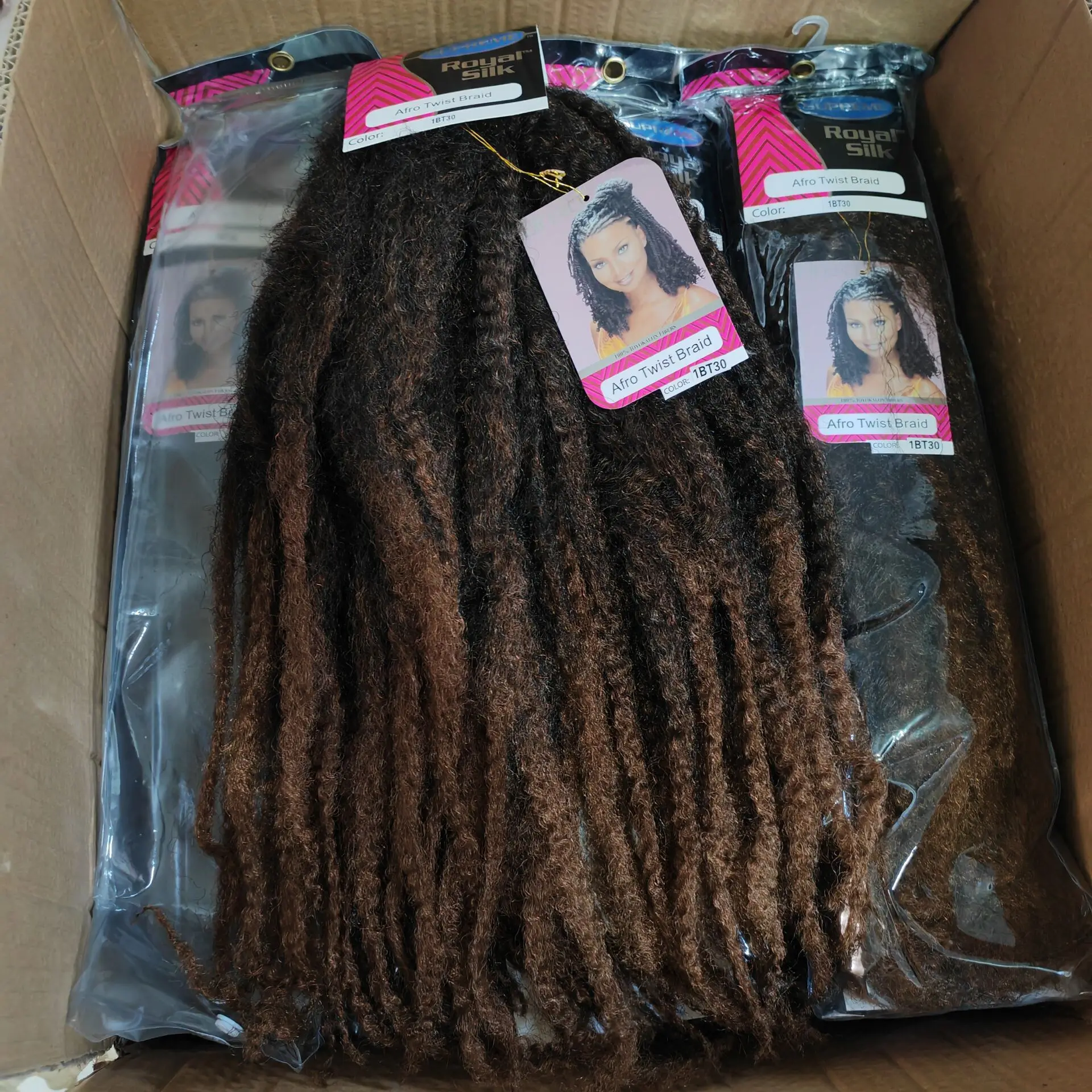 Twist Braiding Hair Synthetic Marley Braid Hairs 18'' Crochet Braids Marley Twist Braiding Hairs Afro Kinky Curly Hair Extension 5
